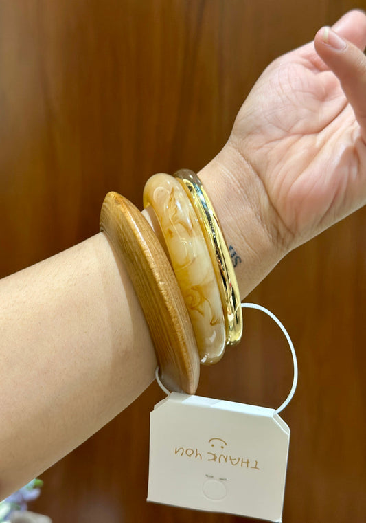 Modern Resin Bangle Stack Set of 3 RB 01