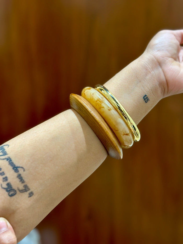 Modern Resin Bangle Stack Set of 3 RB 01