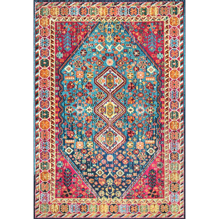 Multicolor / Blue Shetucket 7'10" x 10'10"