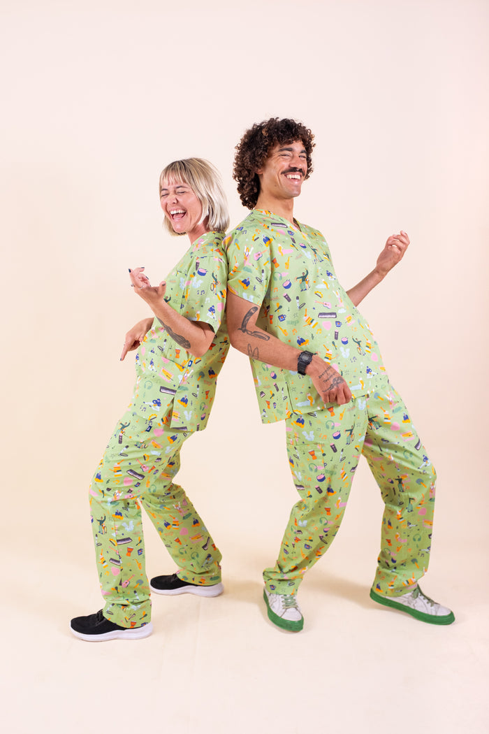 Music Therapy – Unisex Printed Scrub Pants