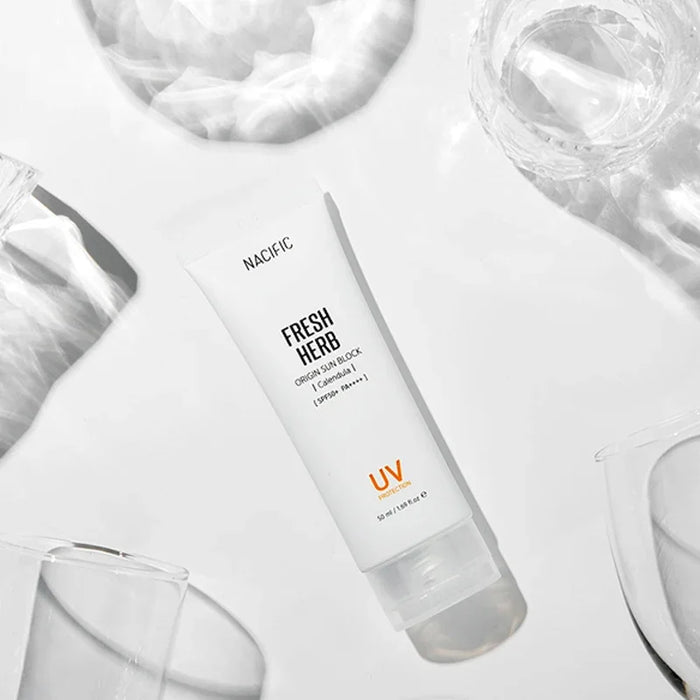 [NACIFIC] Fresh Herb Origin Sun Block Calendula SPF 50+ PA++++ 50ml - Ballagrio
