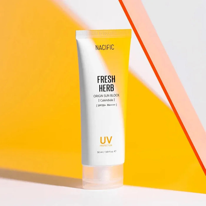 [NACIFIC] Fresh Herb Origin Sun Block Calendula SPF 50+ PA++++ 50ml - Ballagrio