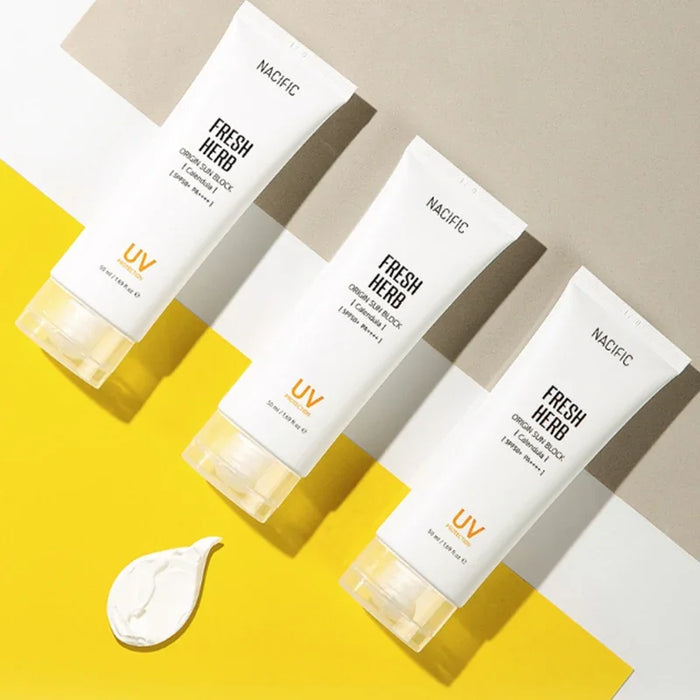 [NACIFIC] Fresh Herb Origin Sun Block Calendula SPF 50+ PA++++ 50ml - Ballagrio