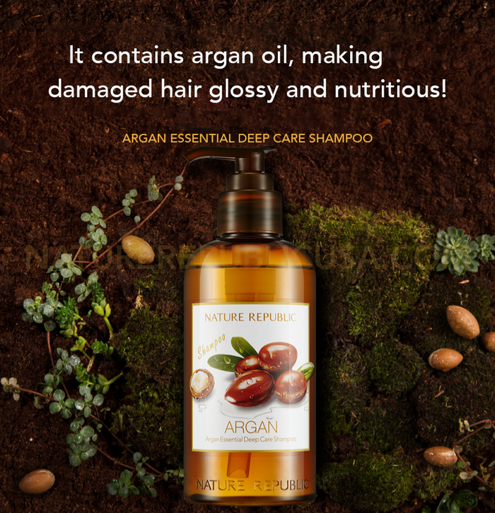 NATURE REPUBLIC Argan Essential Deep Care Shampoo شامبو الشعر بالاركان