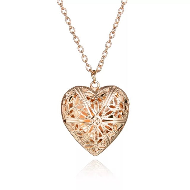 Necklace Pendant Heart Pendant Slot Photo Frame