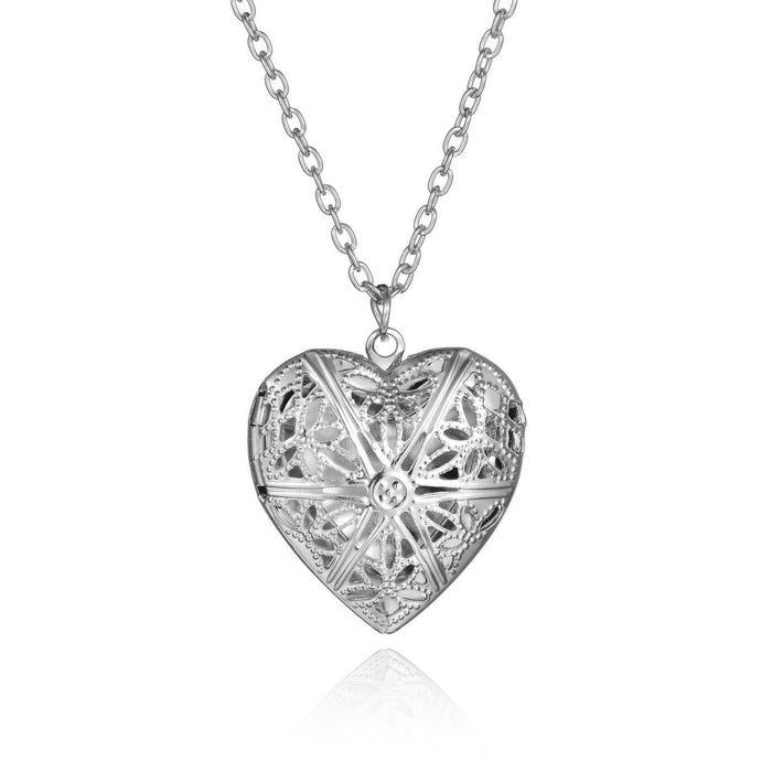 Necklace Pendant Heart Pendant Slot Photo Frame