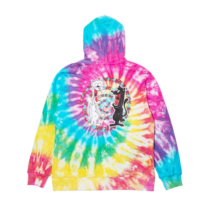 RipNDip Nerm & Jerm Show Hoodie (Rainbow Spiral Dye)
