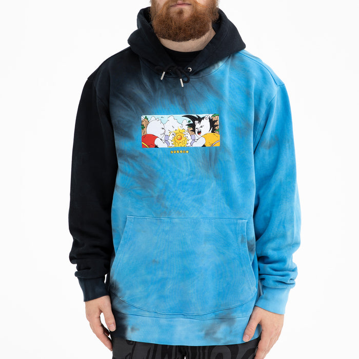RIPNDIP Nermku Battle Hoodie (Black/Blue Dye)
