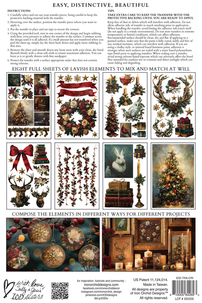NEW! Crimson Velvet - IOD Transfer 8x12 Pad™ - LIMITED EDITION!