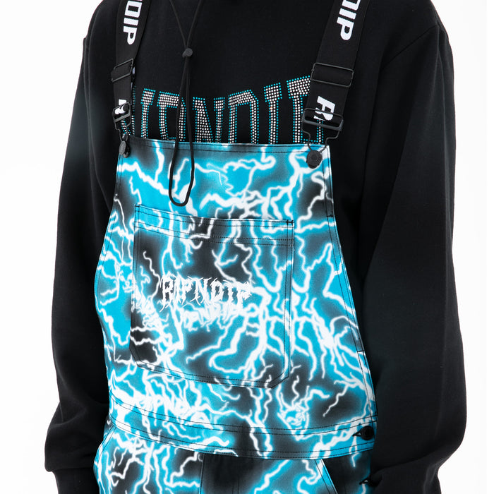 RIPNDIP Nikola Twill Overalls (Black/Blue)