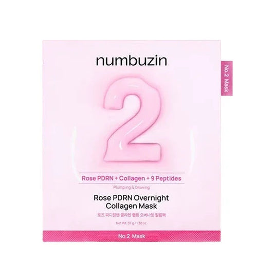 [numbuzin] No.2 Rose PDRN Overnight Collagen Mask 37g*4EA - Ballagrio