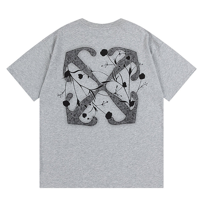 OFF WHITE logo-print Pink T-shirt