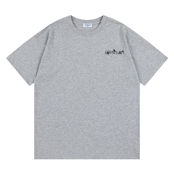 OFF WHITE logo-print Pink T-shirt