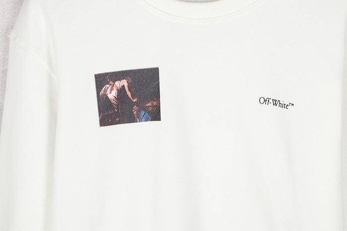 OFF WHITE Oil painting series arrow pattern Sweatshirts