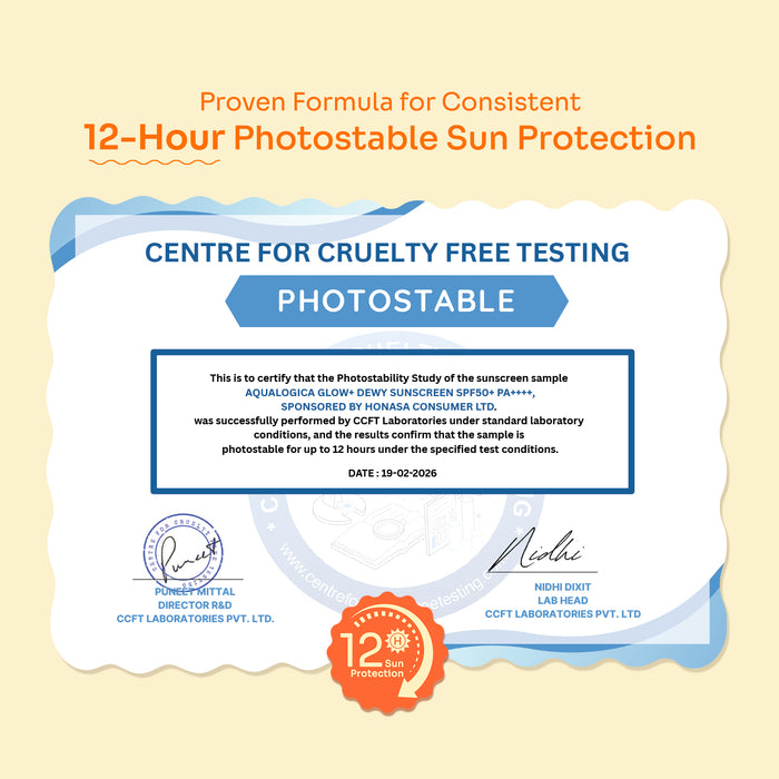 Offer : Glow+Dewy Gel Sunscreen In-Vivo Tested SPF 50+ PA++++ with Papaya & Vitamin C - 80g (Pack of 2)