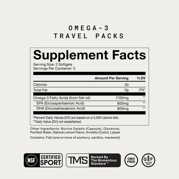 Omega-3 Travel Packs