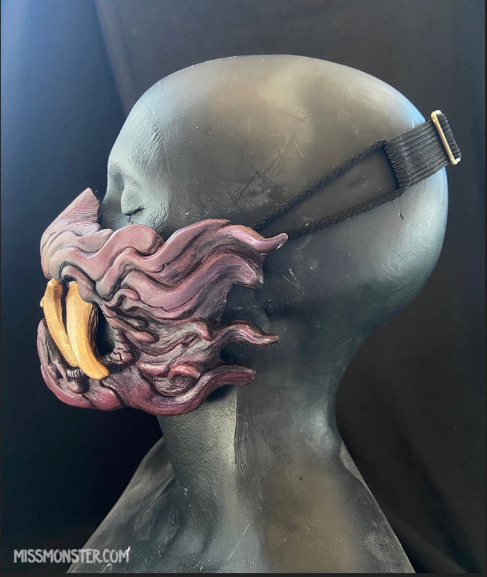 ( OPENS FRIDAY OCT 2ND 2PM PST) SNARL HALF MASK BLANK- *** PRE-ORDER! WILL NOT SHIP FOR 3-6 WEEKS***