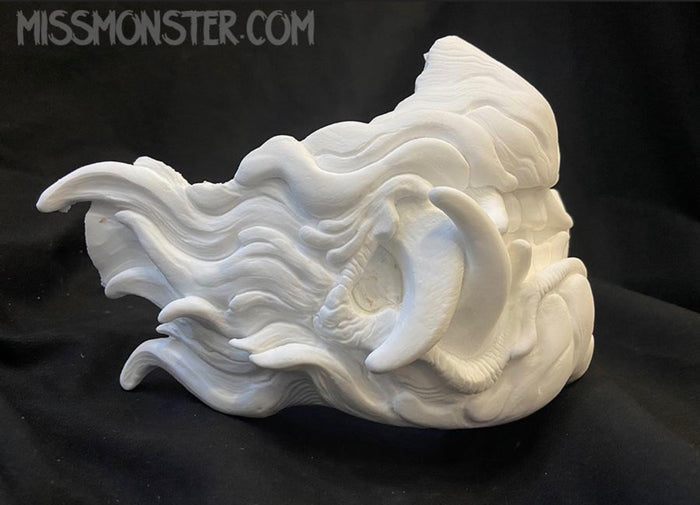 ( OPENS FRIDAY OCT 2ND 2PM PST) SNARL HALF MASK BLANK- *** PRE-ORDER! WILL NOT SHIP FOR 3-6 WEEKS***
