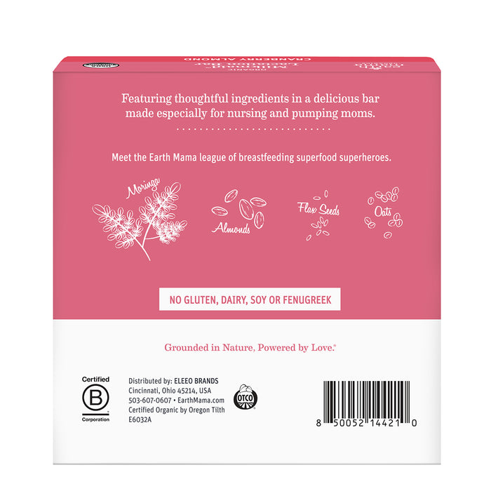 Organic Milkmaid™ Lactation Bars Cranberry Almond