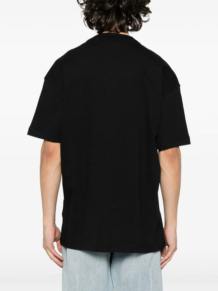 Palm Angels logo-print cotton T-shirts