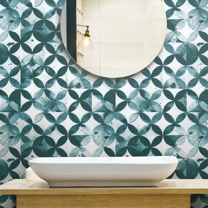 Paul Brent Moroccan Tile Peel & Stick Wallpaper - EonShoppee