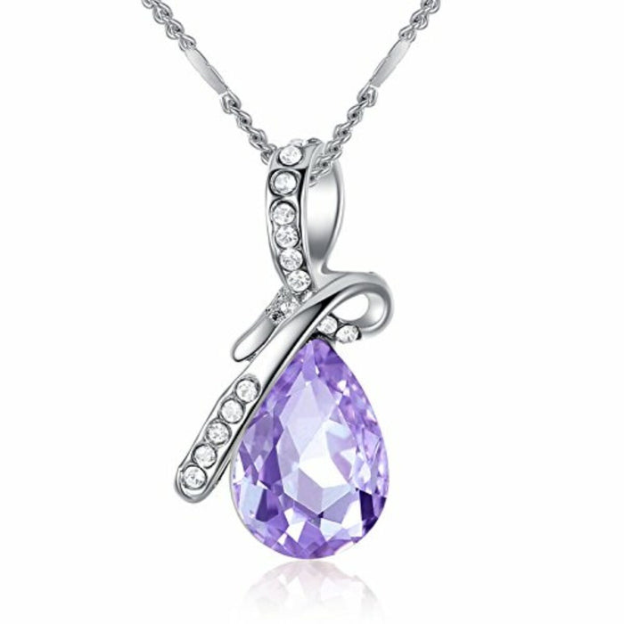 Pendant Necklace Chain "Crystal Drop"