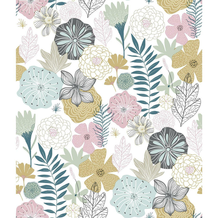 Perennial Blooms Peel & Stick Wallpaper - EonShoppee