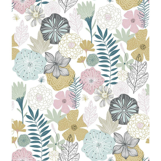 Perennial Blooms Peel & Stick Wallpaper - EonShoppee