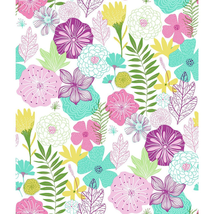 Perennial Blooms Peel & Stick Wallpaper - EonShoppee