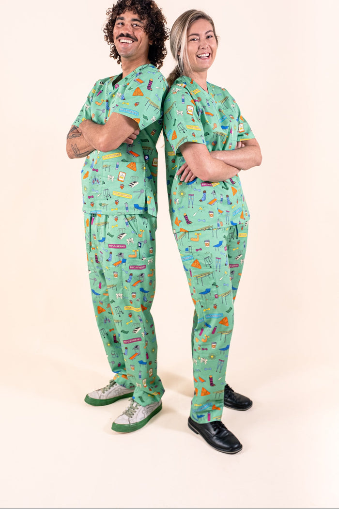 Physiotherapy – Unisex Printed Scrub Pant