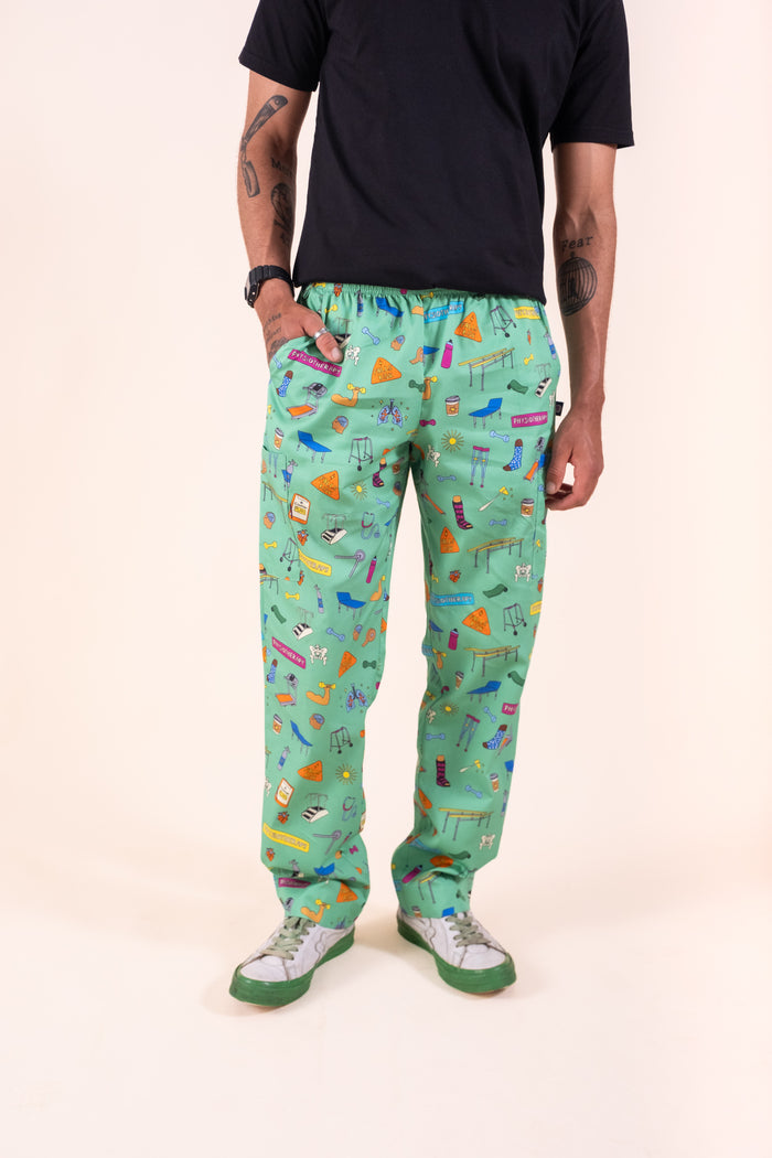 Physiotherapy – Unisex Printed Scrub Pant