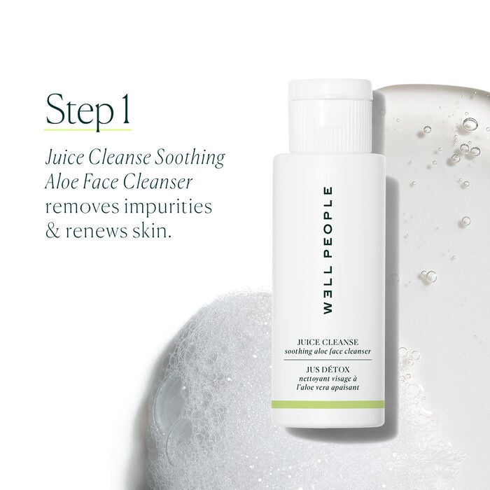 skincare routine step 1 wash face