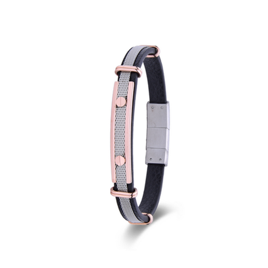 Polo Exchange ACC.ST46-PXY822,Bracelet Black Steel
