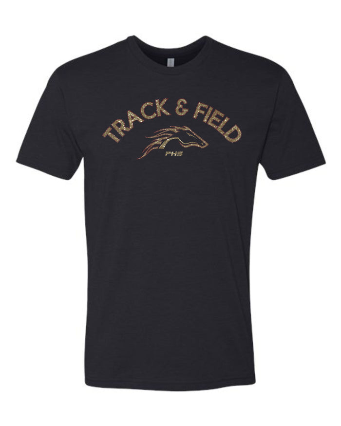 Pondo FAN Track & Field ARC Tee- matte and glitter
