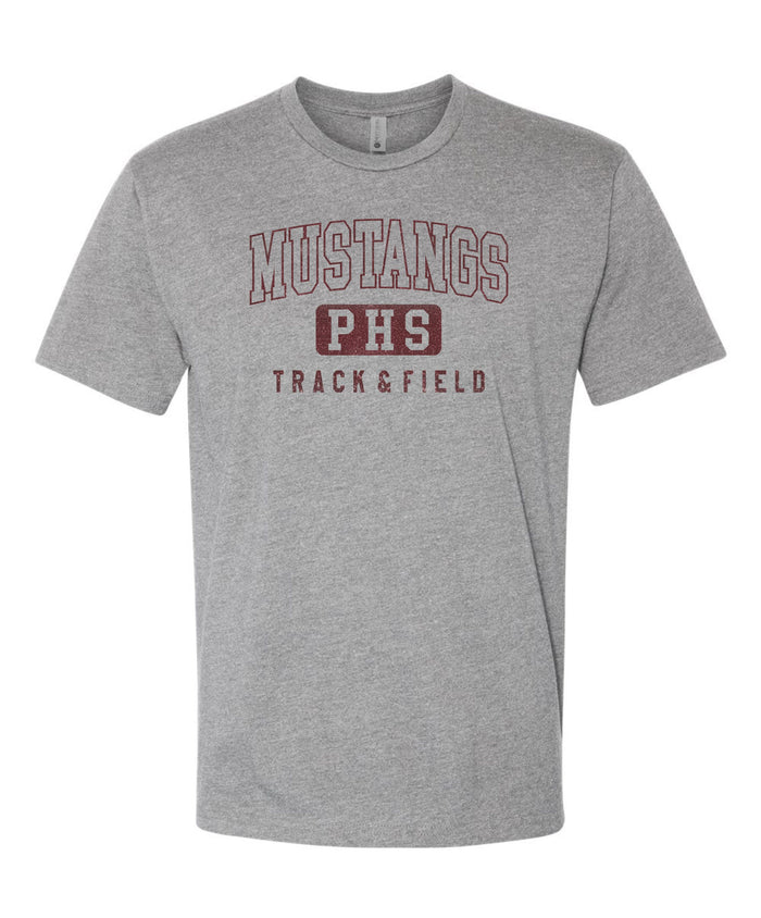 Pondo FAN Track & Field ATHLETIC Tee- matte and glitter