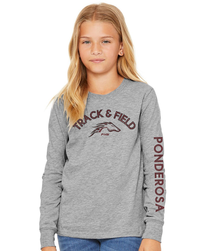 Pondo FAN Track & Field Bella Canvas Long Sleeve Tee- 4 Designs