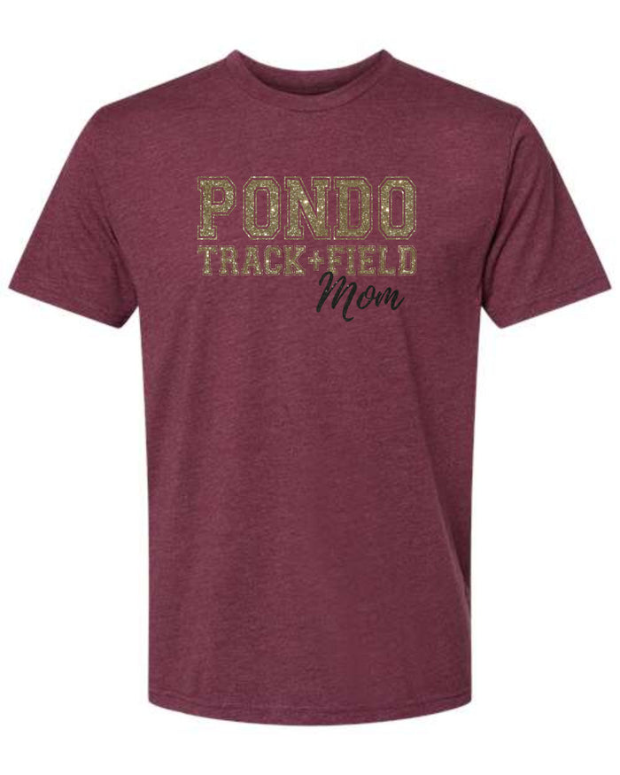 Pondo FAN Track & Field FAMILY Tee- matte and glitter