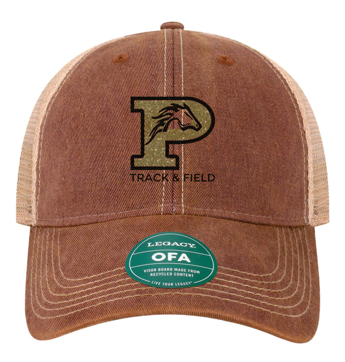 Pondo FAN Track & Field Glitter Trucker Hat