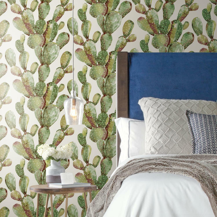 Prickly Pear Cactus Peel & Stick Wallpaper - EonShoppee