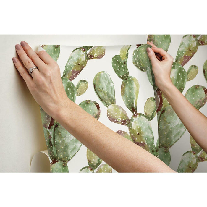 Prickly Pear Cactus Peel & Stick Wallpaper - EonShoppee