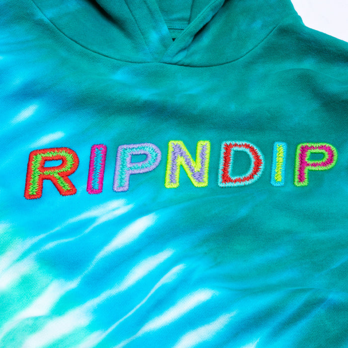 RIPNDIP Prisma Hoodie (Teal Rainbow Dye)