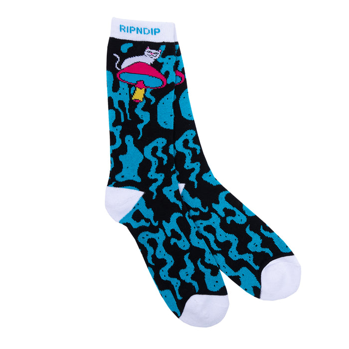 RIPNDIP Psychedelic Socks (Blue)