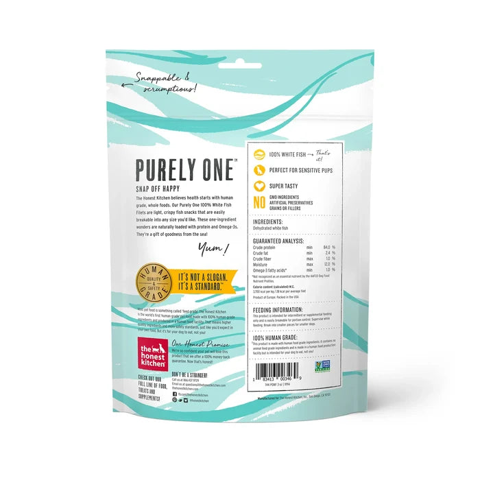 Purely One: 100% White Fish Filets for Dogs