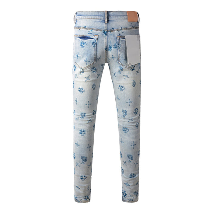 PURPLE  Fashion Jeans 9063