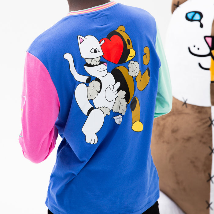 RIPNDIP Ripndip Teddy Fresh 2.0 Color Block L/S (Multi)