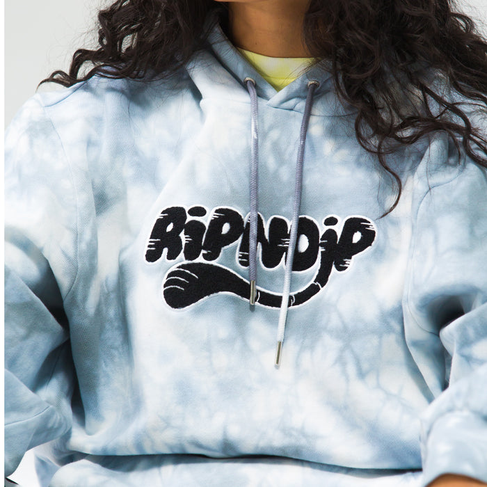 340494 RIPNTAIL Hoodie (Grey Lightning Wash)