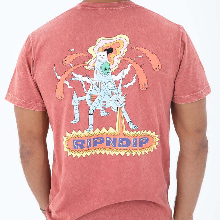 RIPNDIP Robot Attack Tee (Clay Mineral Wash)