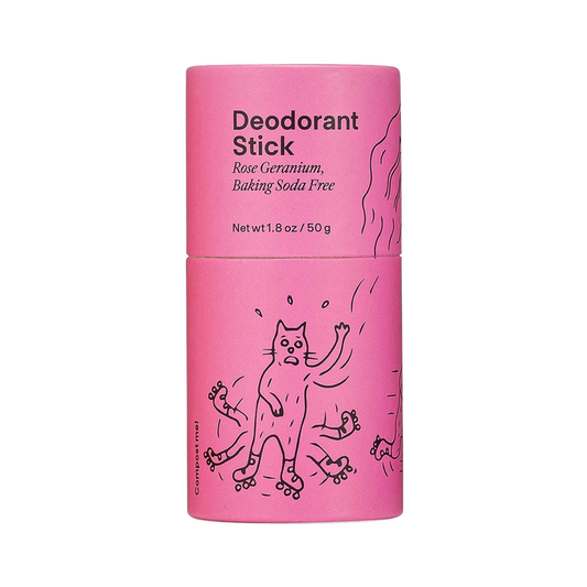 Rose Geranium Baking Soda Free Deodorant Stick