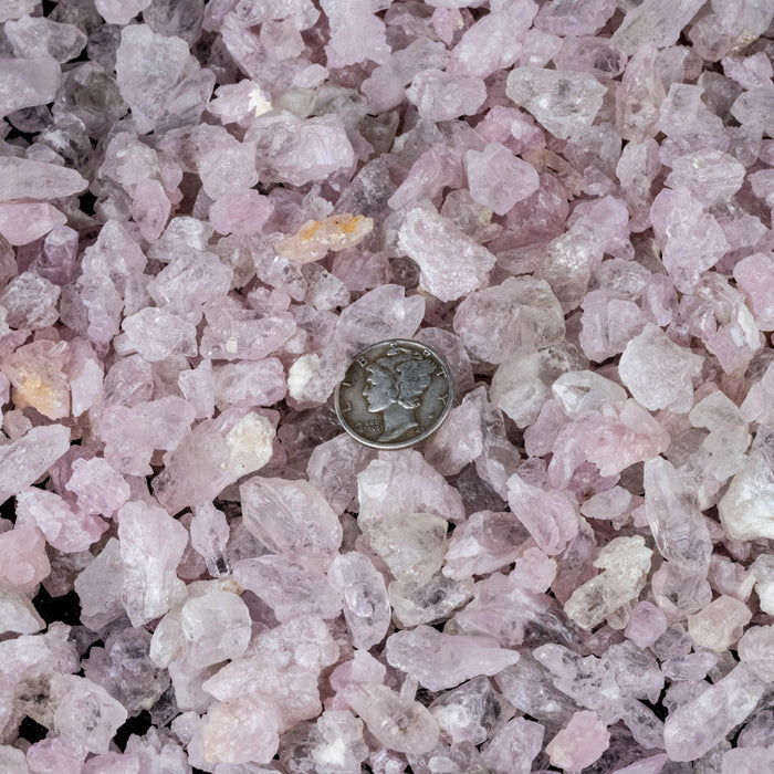 Rose Quartz Crystallized Etched Crystals Lot | Choose Lot Size - InnerVision Crystals