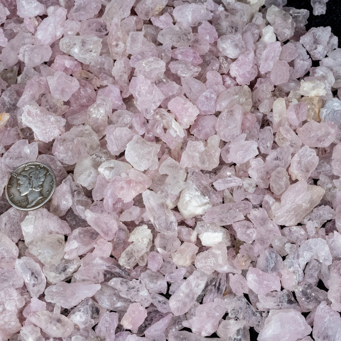Rose Quartz Crystallized Etched Crystals Lot | Choose Lot Size - InnerVision Crystals